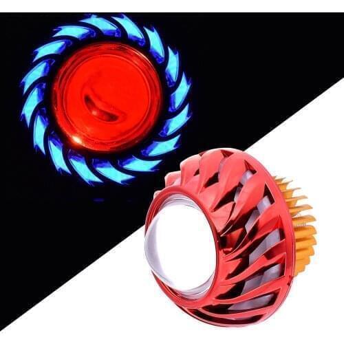 For Ducati S4/S4R Honda CB190R VT1100 GROM MSX125 CB125R Hi/Lo Beam Motorcycle Headlight LED Dual Halo Angel Devil Eye Moto Lamp