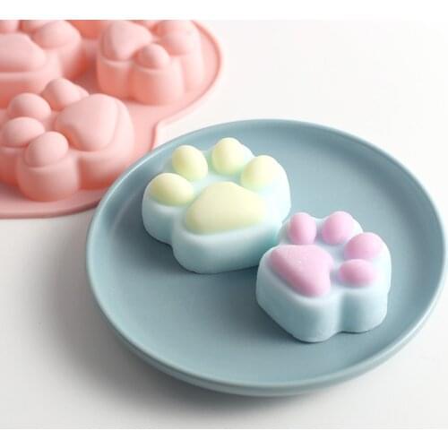 DIY Cake Decorating Tools Cartoon Cat Claw Bear Paw Baking Tools Biscuit Chocolate Silicone Mold Soap Mold Fondant Molds