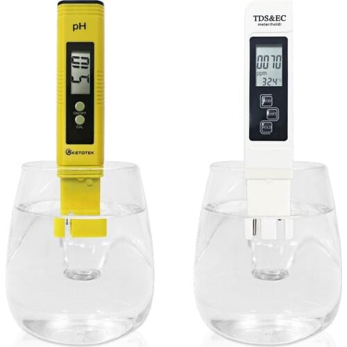 PH Meter 0.00-14.0PH ATC Function 3 in 1 Water TDS&EC Meter Temperature Tester 0-9999us/cm 0-9999ppm 0.1-80.0C