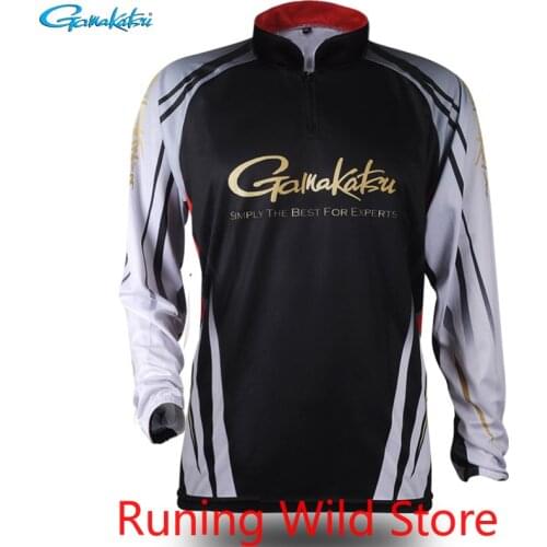 GAMAKATSU Anti-UV Fishing Jacket Quick Drying Long Sleeve Fishing Shirts Sports Wear Cycling Hinking Sunproof Plus Size Shirt
