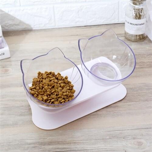 Cute Pet Cat Food Bowl Durable Elevated Pet Bowls With Stand Cat Feeding Food Bowls For Puppy Small Dog Cat Feeder Pet Supplies