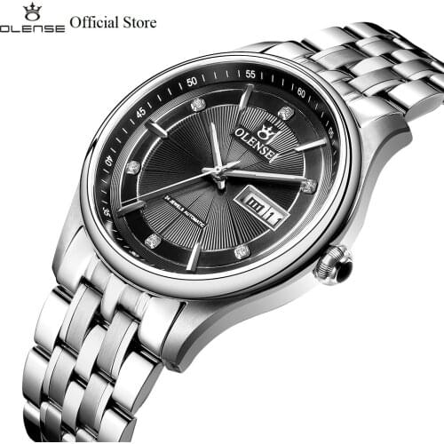 OLENSE Men Watches Top Brand Luxury Sapphire Watch Waterproof Automatic Mechanical Watch Mens Fashion 316L Steel Clock GA8023