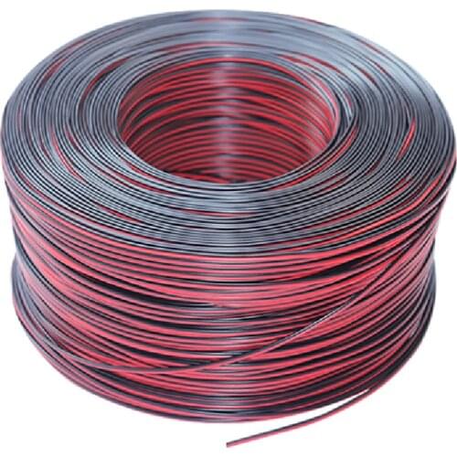 1.5m Soft Heat-Resistant Red Black Silicone Cable Battery Wire 20AWG Line 0.5 Parallel Line Insulated Strip Extend Power Wires