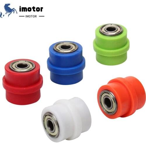 Motorcycle Chain Roller Pulley Tensioner Guide Wheel For 50 70 90 110 125 140 150 160cc Inner Diameter 8/10mm Dirt Bike Pit Bike