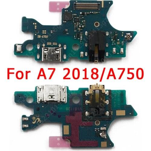 Original USB Charge Board for Samsung Galaxy A7 2018 A750 Charging Port PCB Dock Connector Flex Cable Replacement Spare Parts