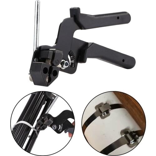 Self-Locking Heavy Duty Stainless Steel Cable Tie Tool Fasten Pliers Crimper Tensioner Cutter Hand Fastening Cable Tie