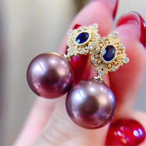 925 Silver Pearl Beads Stud Earrings Setting Base Diy Jewelry Making Findings&Components