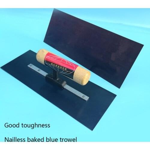 Carbon Steel Blue Plastering Trowel Great for Wall Floor Plastering Troweling Improvement Trowel 24cmx10cm/9.45x3.94
