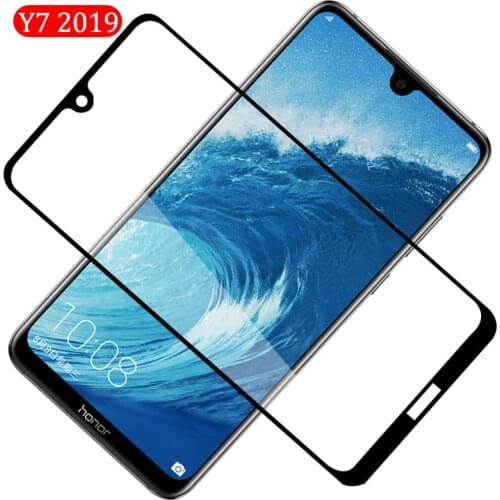 Glass on for huawei y7 2019 safety protective glass hauwei huavei y7pro 7y y 7 y y7 pro 2019 tempered glas phone front film trem