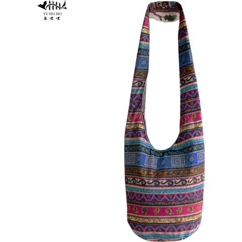 Classic Bohemian Bucket Bag Womens Handbags Girl School Books Sling Shoulder Crossbody Bag Hippie Hobo Messenger Bags free Gift