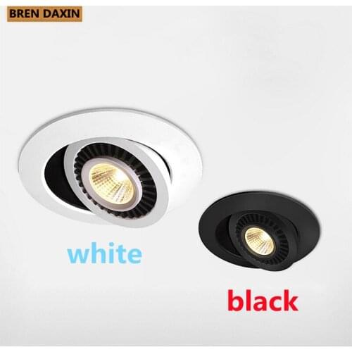 Dimable LED Downlight embedded Tai chi lamp 360 degree rotating spot light AC 110V 220V indoor lighting LED ceiling lights