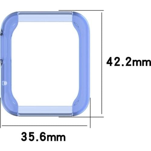 Ultra-Slim TPU Watch Case Skin Protective Cover Shell for -Xiaomi Mi Watch Lite Global Version for Redmi Watch Accessories