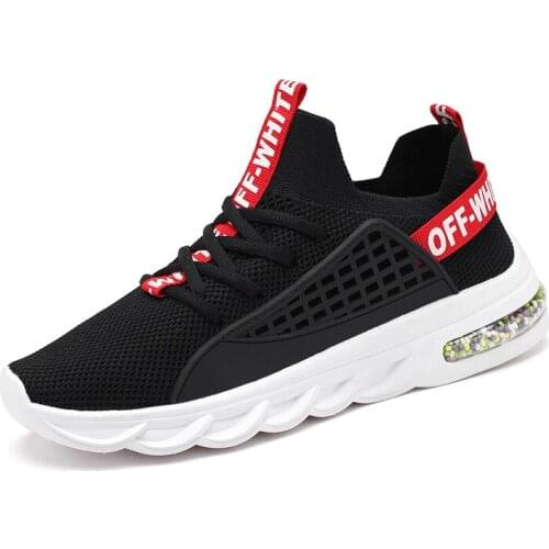 2021Spring Mens Fashion High Quality Flying Woven Breathable Casual Shoes Outdoor Wear-Resistant Adult Running Casual Shoes Men