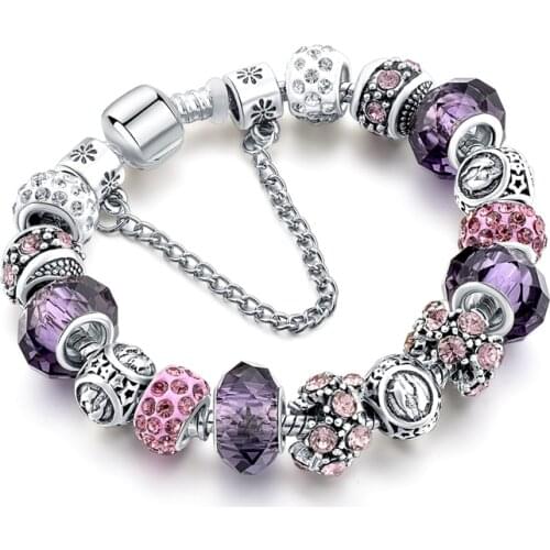 YADA INS new 12 Constellation Bracelets&Bangles For Women Men Bracelets Charm Crystal Jewelry Zodiac Horoscope Bracelet BT200180