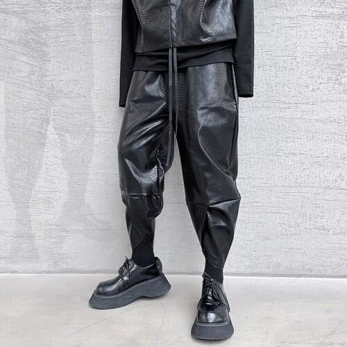 YrightMwrong Mens Leather Pants