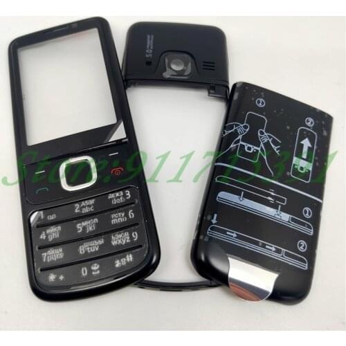 Rear 6700 Front Middle Frame Back Cover Battery Door Case For Nokia 6700 6700C Classic Full Housing With English&Russia Keypad
