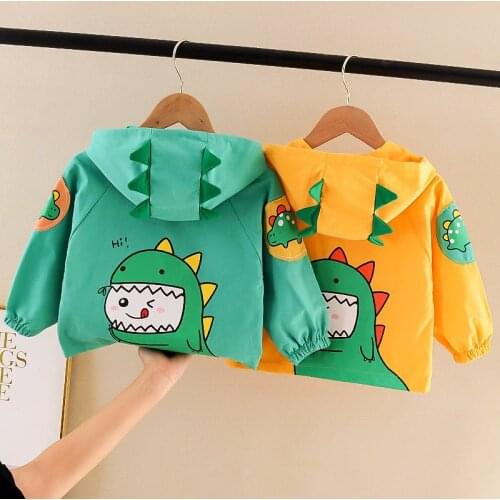 1-5Year Spring Autumn Baby Boys Girls Clothes New Children Cartoon Hooded Jacket Toddler Casual Costume Kids Infant Sportswear