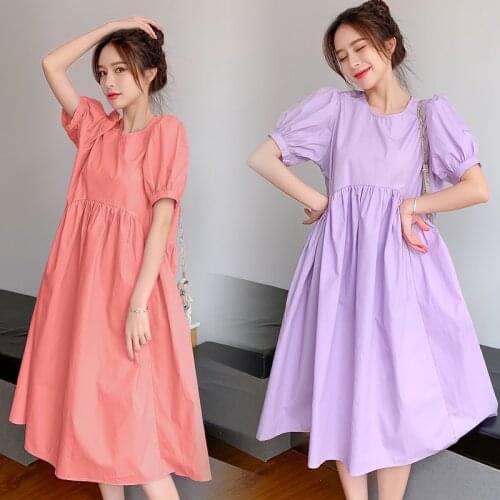 2020 New Arrive Summer Maternity Dress Woman Loose Version Large Size Dresses Pregnant Woman Clothing MD-02220