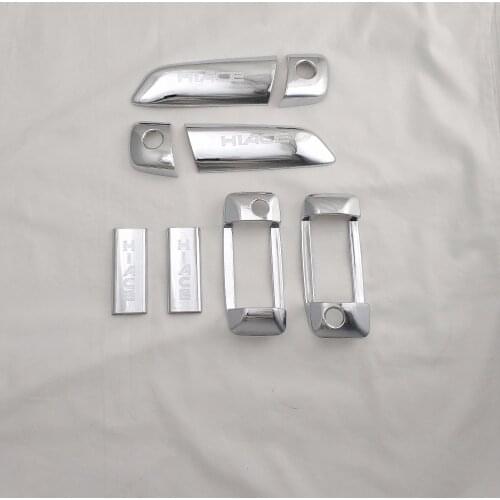 8PCS Car styling ABS Chrome Door Handle Covers Anti-Scratch Stickers Guard Protector Trim Fit for Toyota HIACE 2008 2012 2016