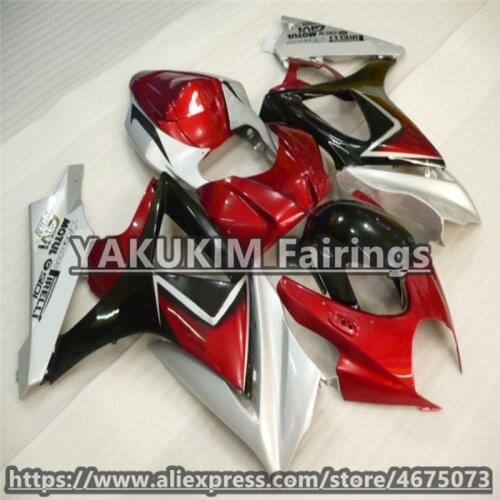 ABS Injection Fairings For SUZUKI GSXR1000 k7 2007 2008 bodywork fairing GSXR 1000 07 08 k7 Motorcycle Fairing Custom Cowlings