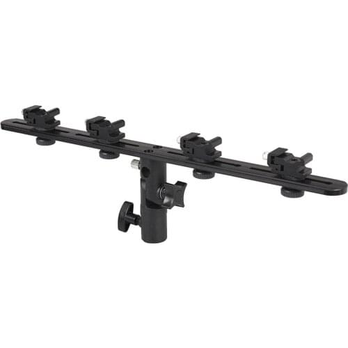 Flash bracket accessories Umbrella light bracket camera and 4 hot shoe brackets, suitable for flash DSLR bracket LCD display