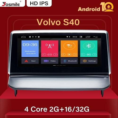 IPS DSP Android 10.0 Car Multimedia Player Auto Radio For VOLVO S40 C40 C30 C70 2006-2012 GPS Navigation Stereo RDS Audio 2GB