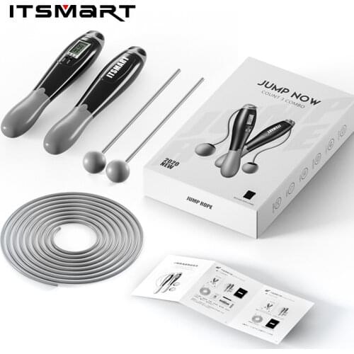 Cordless Jump Ropes Smart Electronic Digital wireless Skip Rope Calorie Consumption Fitness Body Building Exercise Jumping Rope