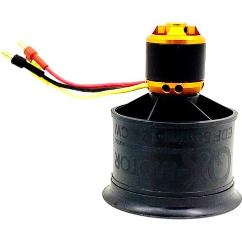 QX-MOTOR QF2611 3300 4000KV 4600KV 5000KV Brushless Motor CW CCW 3-4S 50mm 12 Paddle EDF Ducted Fan for FMS RC Plane Helicopter