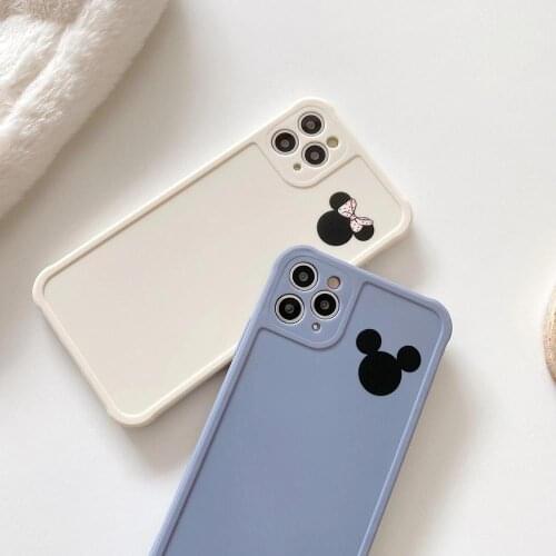 Fashion Cartoon mouse candy Phone Case For iPhone 11 12MINI 7 8 Plus X XR 12 Pro XS Max Soft Edge Shockproof Back Cover Capa