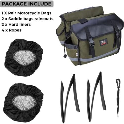 For Ducati saddleBags Motorcycle bag Kit Knight Rider Brown Black Motorcycle Parts For Triumph for Sportster XL883 XL1200