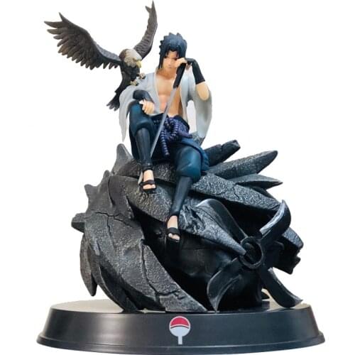 Naruto Shippuden Anime Figures Model Uchiha Sasuke Itachi GK Action Figure 35CM PVC Statue Collectible Toys Figurine Figma Doll