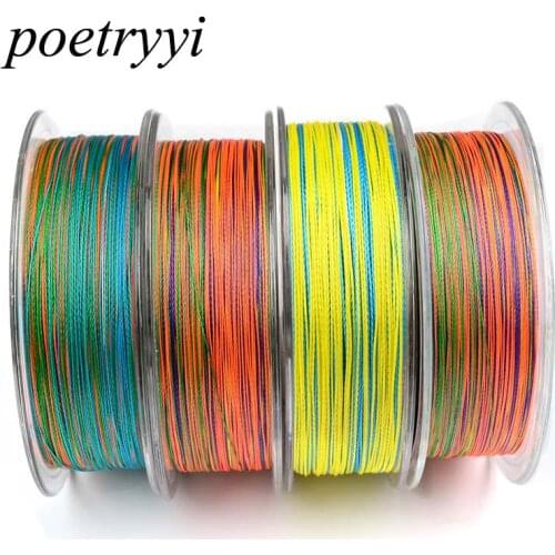 POETRYYI 100M Fluorocarbon Fishing Line multicolor 6-100LB Carbon Fiber Leader Line fly fishing line pesca 30