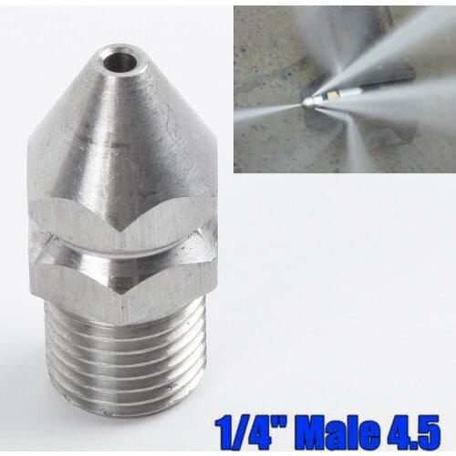 1/4'' Pressure Washer Drain Spray Nozzles Set Sewer Cleaning Pipe Watering Spray Sprinkler Cleaning Tool
