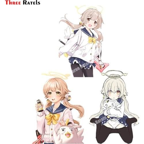 Three Ratels B223 Anime Mobile Phone Games Hifumi Blue Archive Sticker For Bmw E46 Car Accessories Vinyl Material Auto Decals