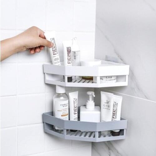 Wall Hanger Bathroom Shelves Triangle Shower Corner Shelf Bathroom Organizer Shampoo Storage Holder Rack Basket