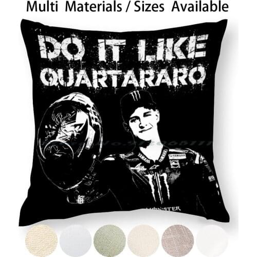 Do It Like Logo Fd Blanc Pillow Case Throw Pillow Cover Cotton Linen Flax Lorenevdesign Moto Course 20 Grand Prix El France