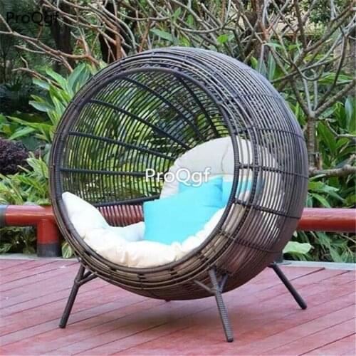 Ngryise 1Pcs A Set Minshuku round rattan bird nest chair