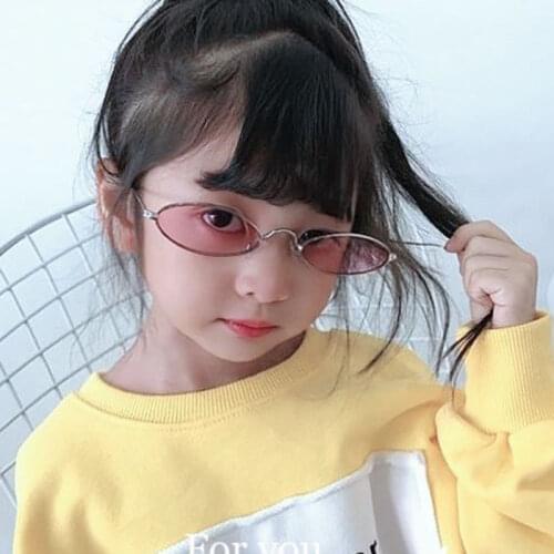 2019 New model Kids sunglasses 4-9 years boys&girls Oval Vintage Protect eye glasses Gradient UV400 Child lovely eyewear N326