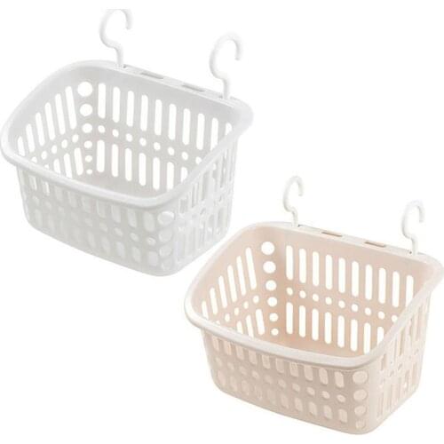 Bathroom Hanging Storage Basket Sturdy Space Saving Container Kitchen Condiment Storage Rack