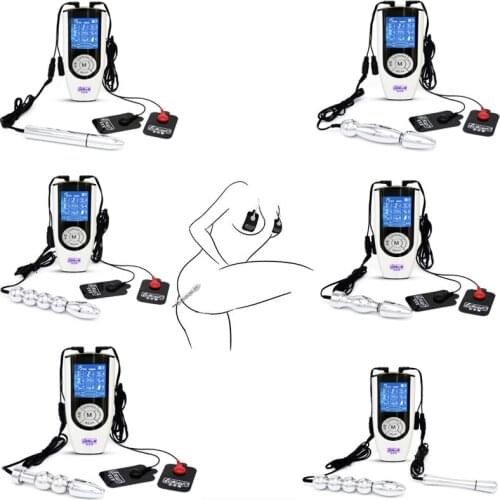 Electric Shock Anal Beads Prostate Massage Body Pad Anus Butt Plug BDSM Anal Plug Penis 6 types Adult Game Sex Toys For Couples