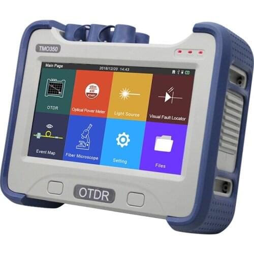 New TLO350 OTDR -1310-1550nm 32/30dB oder 35/33dB With OPM Integrierte Touchscreen Multifunktions Optical Time Domain Reflekto