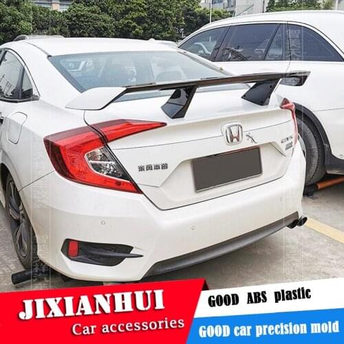 For Honda Civic Sedan Universal TF Spoiler 2016-2019 Civic Spoiler ABS plastic Material Car Rear Wing Color Rear Spoiler