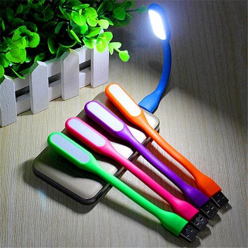 Power Bank USB Camping Night Lights For PC Laptop Notebook 5pcs Portable DC 5V LED Book Lamp 1.2W USB Flexible Reading Light
