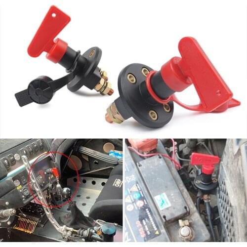 Car Battery Switch High Current Battery Disconnect Isolator Cut Off Switch For Marine Auto ATV Vehicles Interior Parts