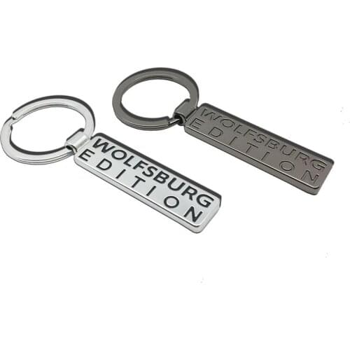 1PCS 3D Metal WOLFSBURG EDITION Car KeyChain Key Rings Auto Accessories key For TDI Touareg Santana SUV Passat Golf R Jetta