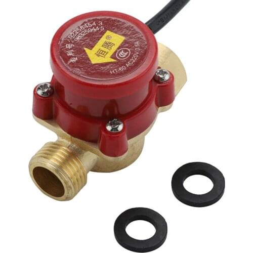 1 PC HT-60 AC220V 0.5A G1/2 Inch-1/2 Inch Thread Water Pump Flow Sensor Switch Switch Water Pump Switch Flow Switch