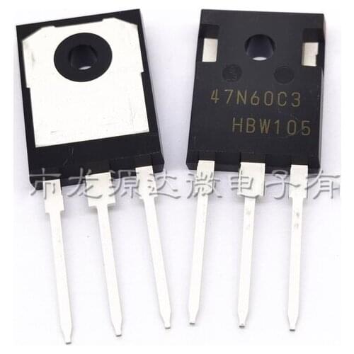 100% nuevo 5 pcs/lote MOSFET SPW47N60C3 47N60C3 TO-247 Transistor original SPW47N60CFD 47N60CFD