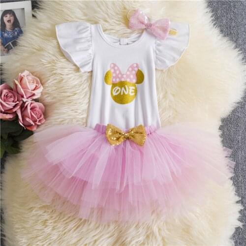 Infant Newborn Fist Birthday Party Dresses Christening Outfits Toddler Girls Causal Dresses First Communion Infant 3Pcs Clothes
