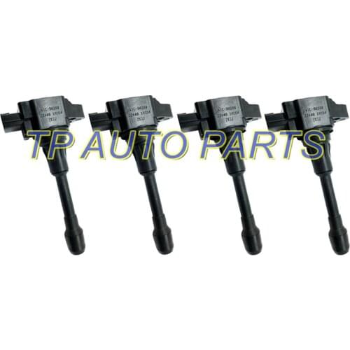 4 PCS Ignition Coil For 2005-2015 Ni-ssan Frontier 2.5L L4 OEM 22448-1HC0A AIC-9408N