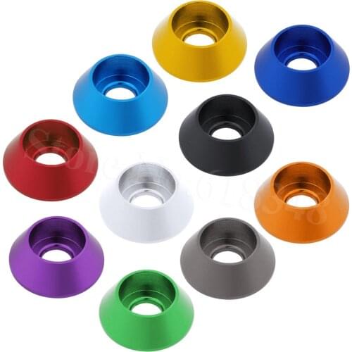 8-pack RC Replacement Aluminum M3 Cup Head Screw Washer Gasket Bolts Hardware OD:5mm-10mm For RC Models